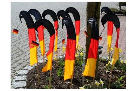 Fahne Bali Deutschland EM 10-er Set Fanartikel Garten 100cm