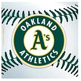 Oakland Athletics Baseball - Beverage Napkins (36) Party Supplies