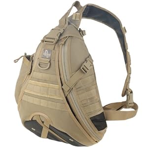 Maxpedition Monsoon Gearslinger - Mochila (25 L) marrón caqui Talla:25lt