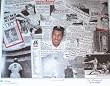 Joe Dimaggio Autographed New York Yankees 26x32 Lithograph with "YANKEE CLIPPER" Inscription
