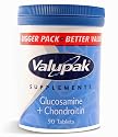 Valupak Supplements Joint Care Glucosamine & Chondroitin Tablets 400/100mg  90 Tablets