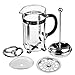 Secura 1 Liter Glass French Press Coffee Maker, 34-Ounce, BONUS Stainless Steel Screen