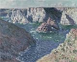 'Claude Monet, Rocks At Belle-Isle, 1886' Oil Painting, 10x12 Inch / 25x31 Cm ,printed On Perfect Effect Canvas ,this High Resolution Art Decorative Canvas Prints Is Perfectly Suitalbe For Study Decor And Home Gallery Art And Gifts