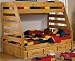Cottage Futon DWF7020 Captain's Bed with 6-Drawer Unit - Pine