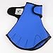 Flammi Webbed Swim Gloves Aquatic Fitness Water Resistance Training (Blue, Large)