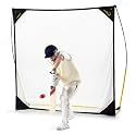 Kickster Academy Quick-Hit 8 Golf Driving/Chipping Net - Ultra Portable Golf Net - Yellow, 8 x 8 ft