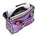 2 Pack Magik Travel Insert Handbag Purse Large Liner Organizer Tidy Bags Expandable 13 Pocket Handbag Insert Purse Organizer with Handles (Purple)