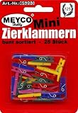 Eigenschaften Meyco / 25 Mini-Wäscheklammern 25mm Kunstst. ME 65203