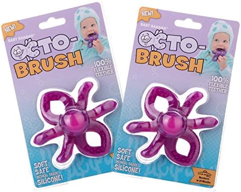 Baby Banana Brush Toddler Toothbrush, Octo 2 Count