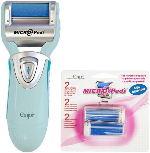 Emjoi Micro-Pedi Callus Remover + 4 Extra Coarse Refill Rollers