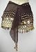 Professional Belly Dancing Coin scarf/wrap/belt. 2 rows of gold colour coins.