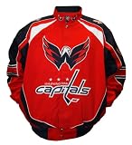 NHL Washington Capitals Mainline Cotton Twill Jacket (Red/Navy, X-Large)
