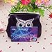 MOSUNX Womens Owl Wallet Card Holder Coin Purse Clutch Handbag