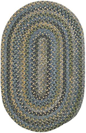 Colonial Mills Rustica Braided Rug, 3 by 5', Whipple Blue