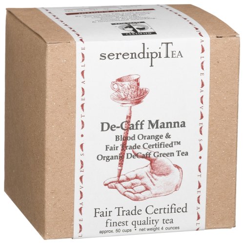 SerendipiTea De-Caff Manna, Blood Orange & Organic Green Tea, 4-Ounce Boxes (Pack of... by SerendipiTea