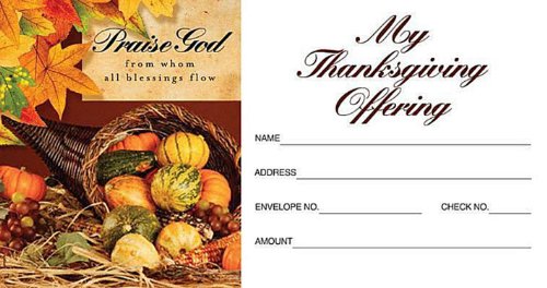 Thanksgiving/Praise God 2011, Offering Envelope (Package of 50)