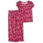 Disney Micky Mouse Clubhouse Pajama Set, 2 Piece, Pink, 12 Months