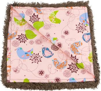 Pink and Brown Baby Bird Blanket product image