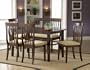 Hillsdale Verona Rectangle 6-Piece Dining Set with Bench, Cappuccino, Set Includes 1-Table, 1-Bench and 4-Chairs