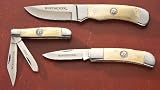 3 - Pc. Winchester  Bone Handle Knife Set