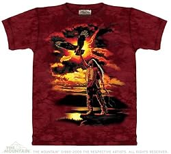 The Mountain Gift of Eagle Feather Native American Tee T-shirt