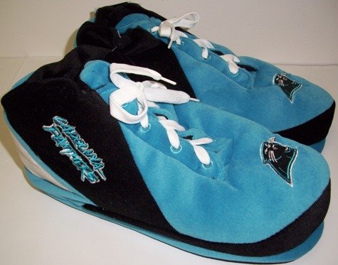 Carolina Panthers NFL Plush Sneaker Slippers