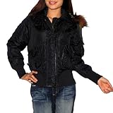 Womens Tommy Hilfiger Windproof Insulated Warm Winter Hoodie Down Jacket / Feather Coat - Black (Size: L) Womens Tommy Hilfiger Windproof Insulated Warm Winter Hoodie Down Jacket / Feather Coat - Black (Size: L)