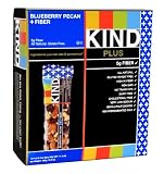 KIND PLUS, Blueberry Pecan + Fiber Bars, Gluten Free Bars (Pack of 12)