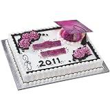 Grad Cap Pink Graduation Cake Topper