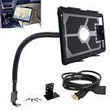 Chargercity Exclusive Flexible 18.5" Aluminum Gooseneck Car Seat Floor Bolt Tablet Mount Mount for all 7" 8" 9" 10" 11" Tablet with or without protective case. Compatible with Apple iPad 2 HP Touch Pad Blackbook Playbook Motorola Xoom Vizio 8 Samsung Galaxy Tab 7 7.7 8 10 Slate Tablets (include Free 10' FT USB Extension Cable)