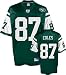 Laveranues Coles Jersey: Reebok Green Replica #87 New York Jets Jersey - XX-Large