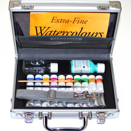 Sennelier Artist's Watercolor Metal Travel Set 10 Tubes - Best Price on Web!