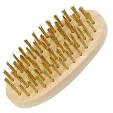 まとめ買い 5個セット「ストロングツール(Strong TooL) 木柄ワイヤーブラシ 小判型 真鍮メッキ線 11796」