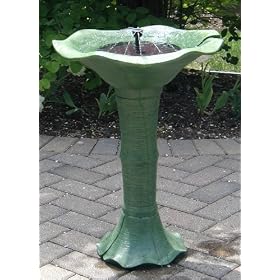 Smart Solar Japanese Tea Gardens Birdbath by 
