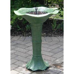Smart Solar Japanese Tea Gardens Birdbath
