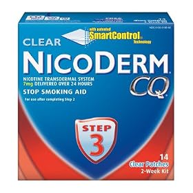 NicoDerm CQ Step 3 - 2 Week Kit - 14 Clear 7 mg Nicotine Patches