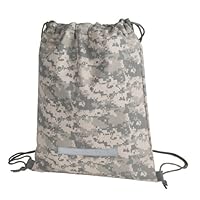 Heavy Duty Drawstring Backpack in Digital Camouflage Army Military Sack