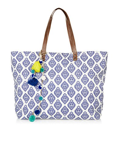 Accessorize Womens Print Block Tote Bag