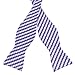 PenSee Classic Striped Jacquard Bow Ties for Mens Self Tie Bowtie - Various Design