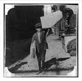 Historic Print (L): [Newsboy holding up newspaper, Denver, Colorado]