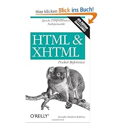 HTML and XHTML Pocket Reference