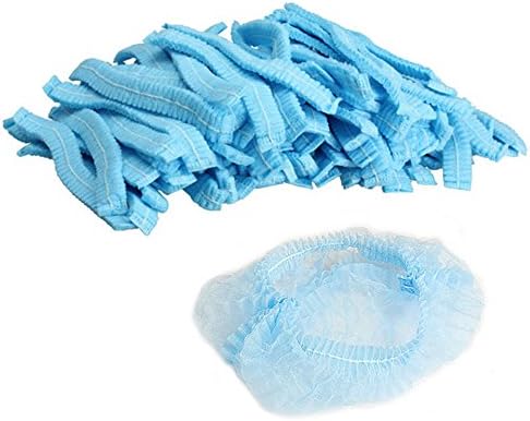 100Pcs Hair Shower Cap for Hotel Spa Salon Laboratory Hospital
