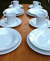 Melamingeschirr 16 teilig Neu Weiss