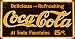 Coca Cola Tin Metal Sign : 1910 Weathered Logo , 16x9