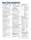 Mac Word 2004 Introduction Quick Reference Guide (Cheat Sheet of Instructions, Tips & Shortcuts - Laminated)