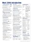 Mac Word 2004 Introduction Quick Reference Guide (Cheat Sheet of Instructions, Tips & Shortcuts - Laminated Card)