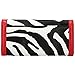 FASH Christmas Sale! Zebra Print Clutch Wallet with Checkbook Holder and Red Trim