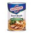 Swanson Beef Broth 50% Less Sodium, 14-Ounce Cans (Pack of 24)