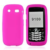 for Blackberry Pearl 9100 Textured Silicone Case PINK