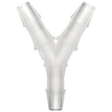Value Plastics Natural Polypropylene Tube Fitting, 200 Series Barbed Wye, Tube ID